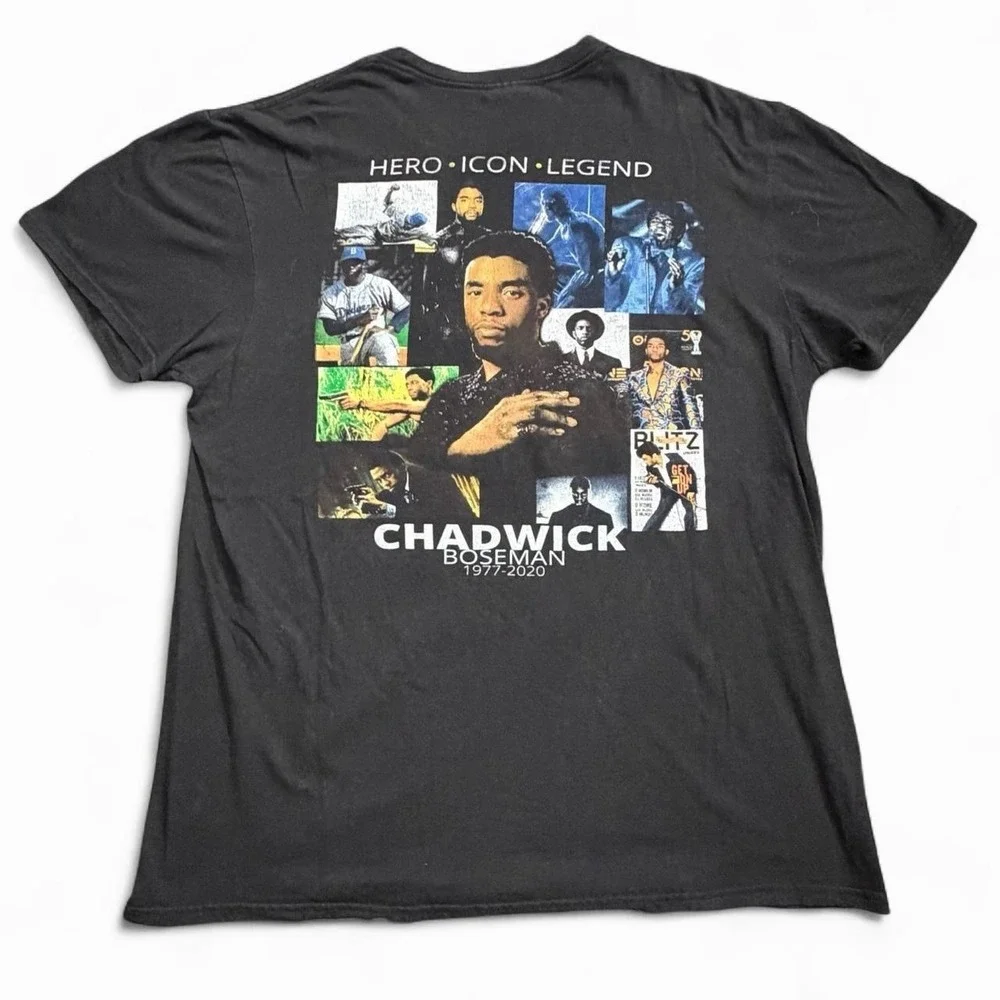 Chadwick Boseman 1977-2020 T-Shirt Size Medium Wakanda Forever Black Panther